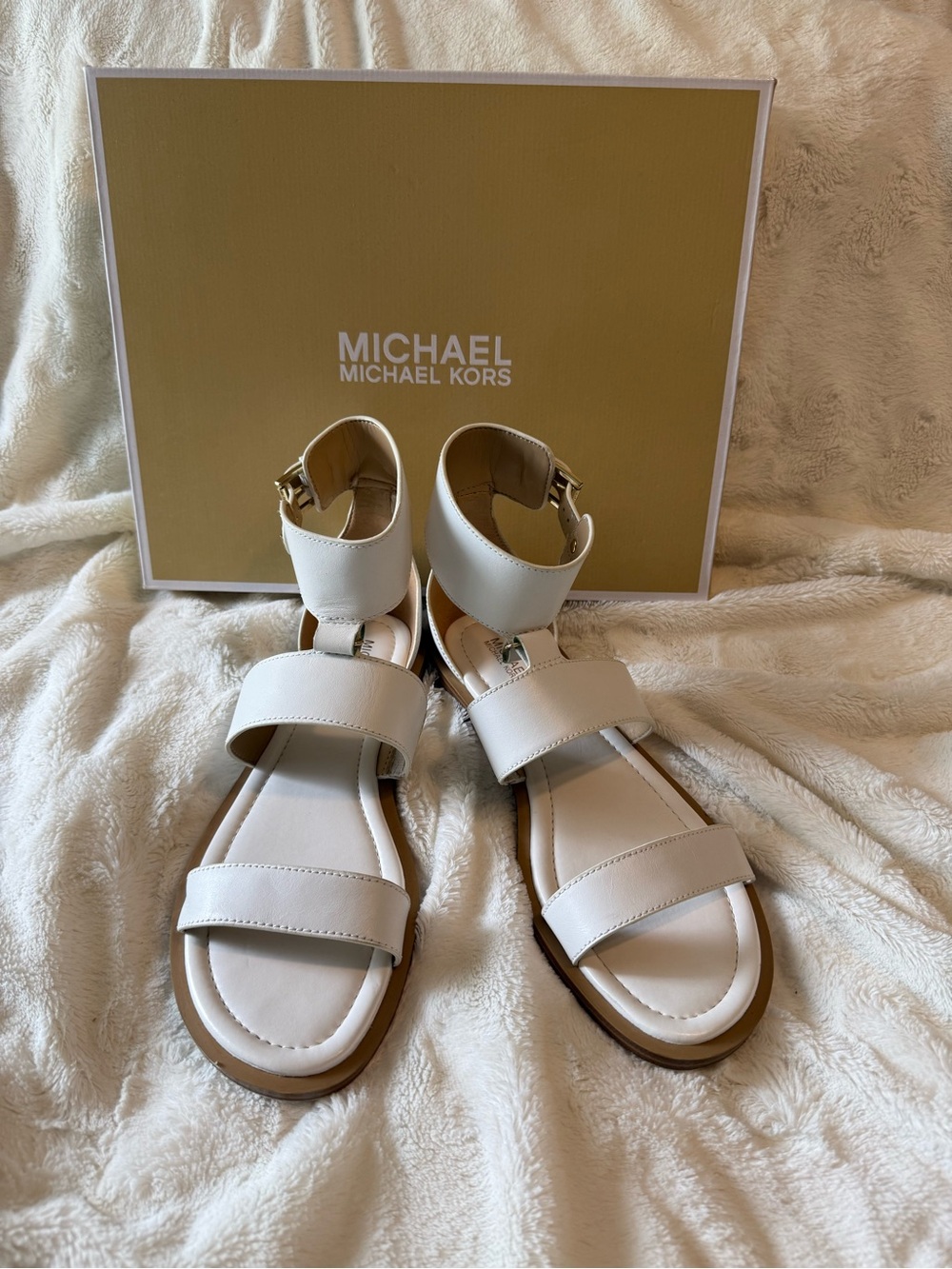 MICHAEL Michael Kors Amos Leather Sandals